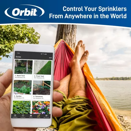 Contrôleur d'irrigation intelligent Orbit 57915 B-hyve 4 zones