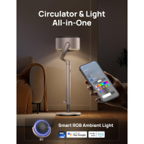 Ventilateur Dreo Smart : Silencieux, Oscillation et Lumière RGB