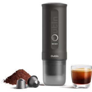 OutIn Nano Portable Espresso Maker: Ideal for Travel, Camping & RV