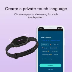 BOND TOUCH 4: Bracelets Connectés pour Couples à Distance - Restez Proches, Vibration Haptique & Longue Autonomie