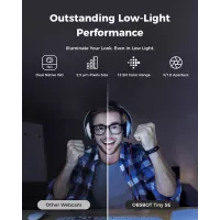 OBSBOT Tiny SE : Webcam IA 1080P 100FPS, Contrôle Gestuel & HDR – Pour Streaming & Visioconférence