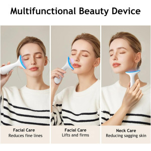 Face & Neck Massager - Skin Lifting Tool for Wrinkles & Dark Circles