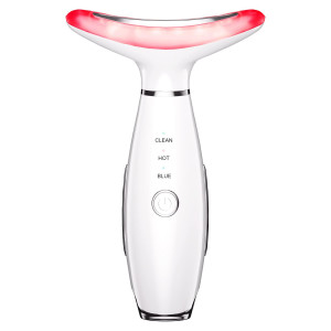 3-in-1 Beauty Massager: LED, Thermal & Vibration for Skin Care