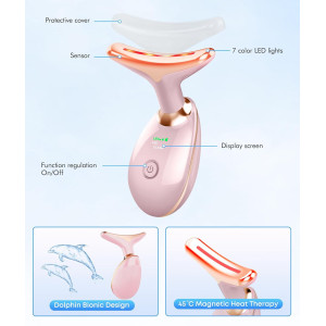 Revitalize Your Skin: 7-Color Red Light Therapy Massager Tool