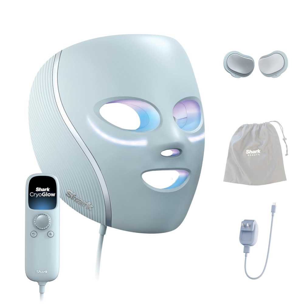 Masque LED Shark CryoGlow : Raffermissant & Éclaircissant Masque LED Shark CryoGlow : Raffermissant & Éclaircissant
