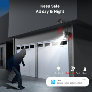 2K Wireless Solar Security Cameras - 360° View & Color Night Vision