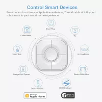 Télécommande Intelligente 5 Boutons HomeKit - Contrôlez Votre Maison Connectée Facilement!