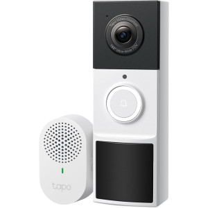 TP-Link Tapo D210: 2K Smart Video Doorbell with Night Vision & Free AI
