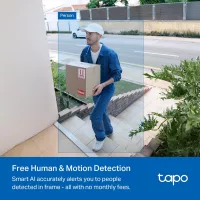 Caméra de sonnette TP-Link Tapo 2K avec détection AI