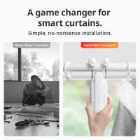Ouvre-rideau SwitchBot : Bluetooth, Solaire, Compatible Alexa