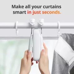SwitchBot: Ouvre-Rideau Automatique Solaire - Contrôle Facile Alexa, Google & App! Adieu les Cordes!