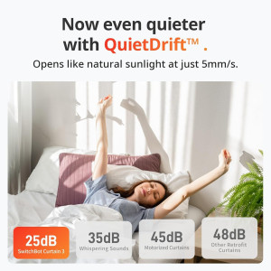 Ouvre-rideau SwitchBot : Bluetooth, Solaire, Compatible Alexa