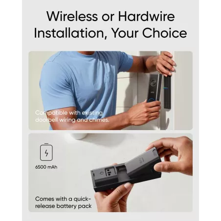 Eufy Video Doorbell C31 : 2K, Alimentation Dual, Installation Facile