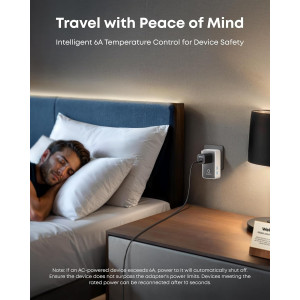 Anker Nano Travel Adapter: 5 Ports & Smart Temp Control for Worldwide Use