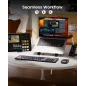 ProtoArc XKM01: Combo Clavier Souris Bluetooth Pliable - Productivité Mobile Ultime!