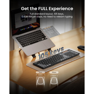 ProtoArc XKM01 Foldable Bluetooth Keyboard Mouse Combo - Portable Work Solution