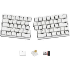 Clavier Mécanique Sans Fil Ergonomique 60% - Tactile & Programmable