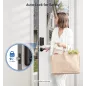 Veise Serrure de Porte Digitale Noire Mate : Empreinte, Code, Clé - Sécurité Moderne et Facile!