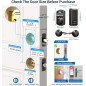 Veise Fingerprint Door Lock: Keyless Entry, Auto-Lock, Matte Black Security with Lever Handles