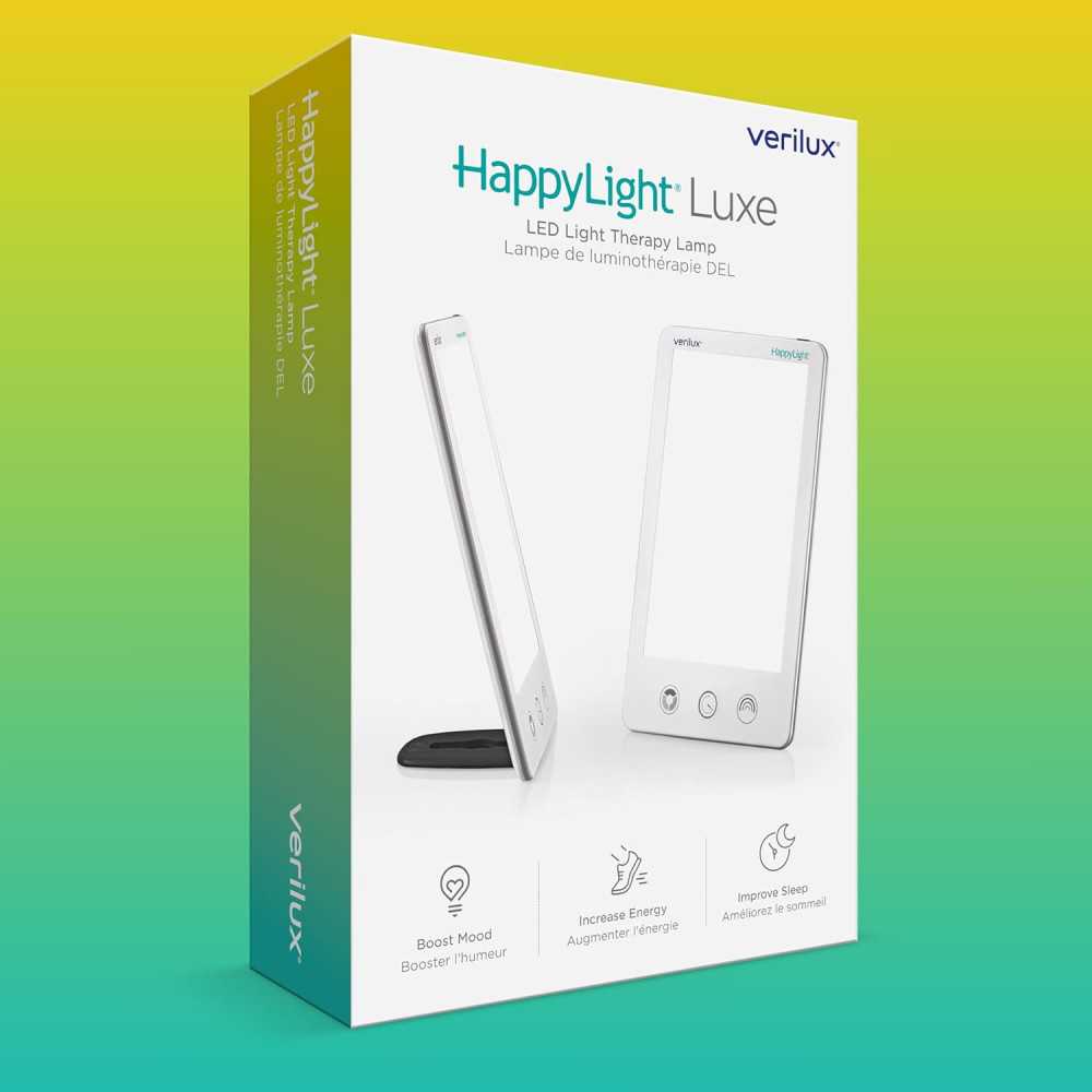 Lampe de Thérapie Lumineuse Verilux HappyLight Luxe 10,000 Lux Lampe de Thérapie Lumineuse Verilux HappyLight Luxe 10,000 Lux