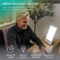 Lampe de Thérapie Lumineuse Verilux HappyLight Luxe 10,000 Lux