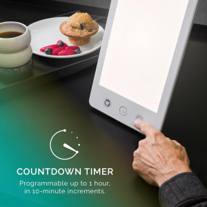 Verilux HappyLight Luxe: UV-Free 10,000 Lux Light Therapy Lamp