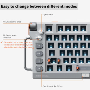 NuPhy Field75 HE Wired Gaming Keyboard: 83 Keys & Magnetic Switch Tech