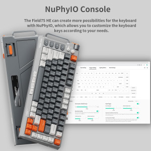 NuPhy Field75 HE Wired Gaming Keyboard: 83 Keys & Magnetic Switch Tech