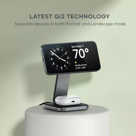 Chargeur sans fil Satechi 15W pour iPhone et AirPods Pro