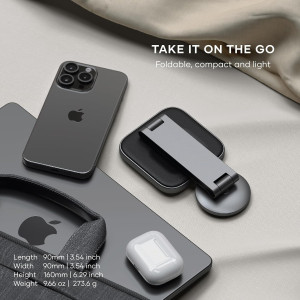 Qi2 15W Satechi 2-in-1 Wireless Charger for iPhone & AirPods Pro