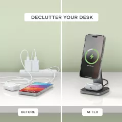 Chargeur sans fil Satechi 15W pour iPhone et AirPods Pro