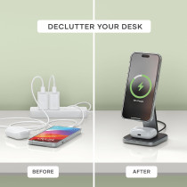 Chargeur sans fil Satechi 15W pour iPhone et AirPods Pro