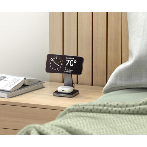 Qi2 15W Satechi 2-in-1 Wireless Charger for iPhone & AirPods Pro