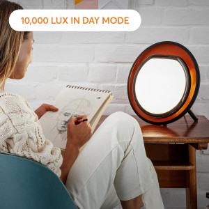 Boost Mood & Energy with Lumie Halo 10,000 Lux Light Therapy Lamp
