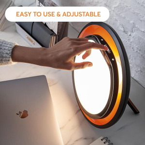 Boost Mood & Energy with Lumie Halo 10,000 Lux Light Therapy Lamp