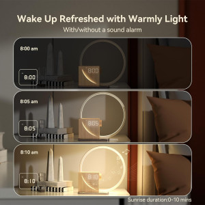 Vivilumens Sunrise Alarm Clock: Gentle Wake Light & White Noise Sounds