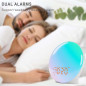 Sunrise Alarm Clock with Bluetooth Speaker & Night Light - Wake Up Refreshed!