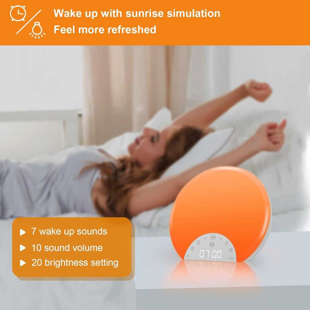 Réveil lumineux ANTDALIS : idéal pour enfants et adultes Réveil lumineux ANTDALIS : idéal pour enfants et adultes