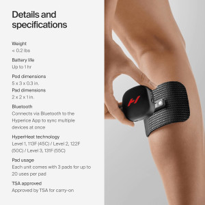 Hyperice Venom Go: Advanced Heat & Vibration Wearable - FSA/HSA Eligible