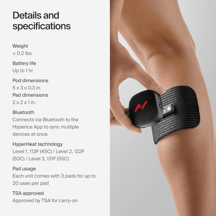 Hyperice Venom Go: Heat & Vibration Muscle Relief - Wearable, FSA/HSA Eligible