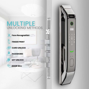 Smart 3D Face Recognition Door Lock with WiFi, Camera & Keyless Entry