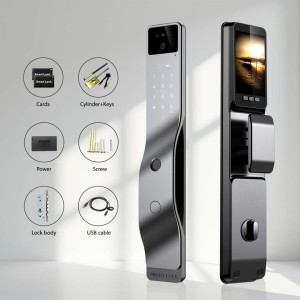 Smart 3D Face Recognition Door Lock with WiFi, Camera & Alexa