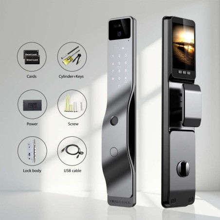 Verrous intelligents 3D avec reconnaissance faciale et WiFi