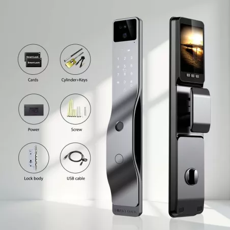 Verrous intelligents 3D avec reconnaissance faciale et WiFi