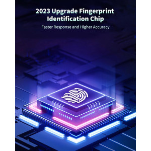 Serrure sans cadre pour porte en verre LG2315 avec application