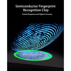 Verrous de porte en verre LG2215 : sécurité biométrique sans perçage