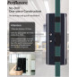Perfiware Smart Glass Door Lock: Keyless Biometric Security - Easy Install, No Drill!