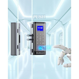 Smart Biometric Glass Door Locks - Keyless & No Drill Entry Solution
