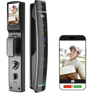 Advanced 3D Face Recognition Smart Door Lock with WiFi & Camera