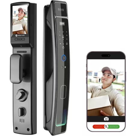 Serrure intelligente 3D avec reconnaissance faciale et WiFi
